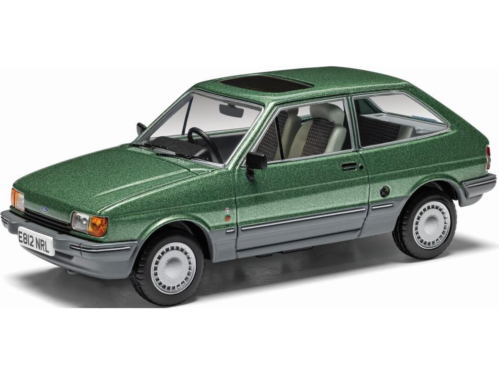 Ford Fiesta Mk2 1.4 Ghia Willow Green 1:43 Scale Diecast Model Car – Corgi