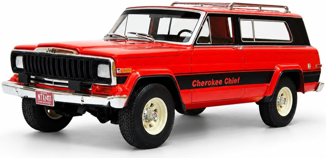 Jeep Cherokee Chief (SJ) Red 1980-1983 1:18 Scale Resin Car – Cult
