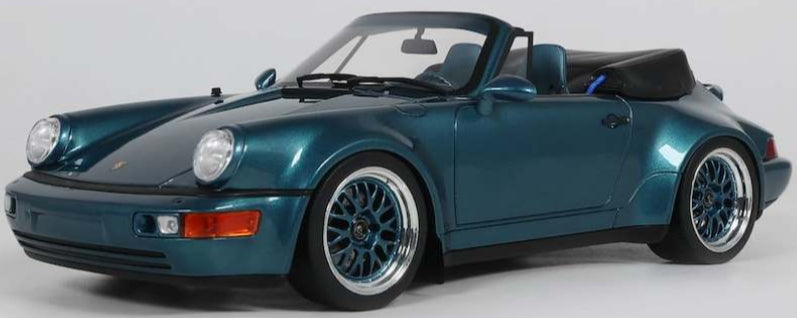 Porsche 911 (964) America GS Turquoise Blue 1993 1:18 Scale Resin Car – GT Spirit-GT Spirit-Diecast Model Centre