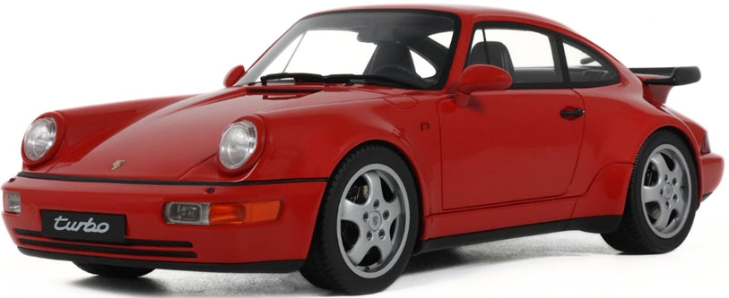 Porsche 911 (964) Turbo 3.3 Guards Red 1991 1:18 Scale Resin Car – GT Spirit