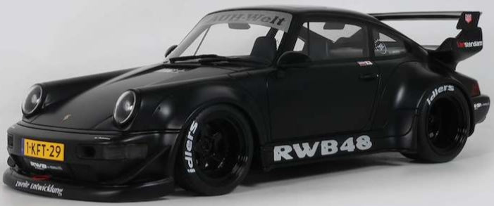 RWB Black Flat Black 2013 1:18 Scale Resin Car – GT Spirit-GT Spirit-Diecast Model Centre