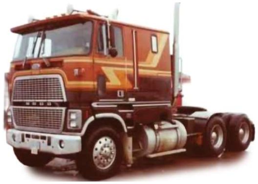 Ford COE 9000 Brown/Tan 1:64 Scale Diecast Truck – IXO