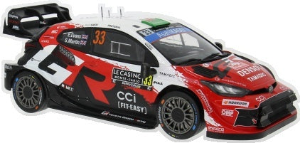 Toyota GR Yaris Rally1 Rallye Monte Carlo 2026 #33 E.Evans/S.Martin Coche a escala 1:18 de IXO