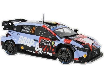 Hyundai i20 N Rally1 Rallye Monte Carlo 2026 #11 T.Neuville/M.Wydaeghe Coche a escala 1:18 de IXO Diecast