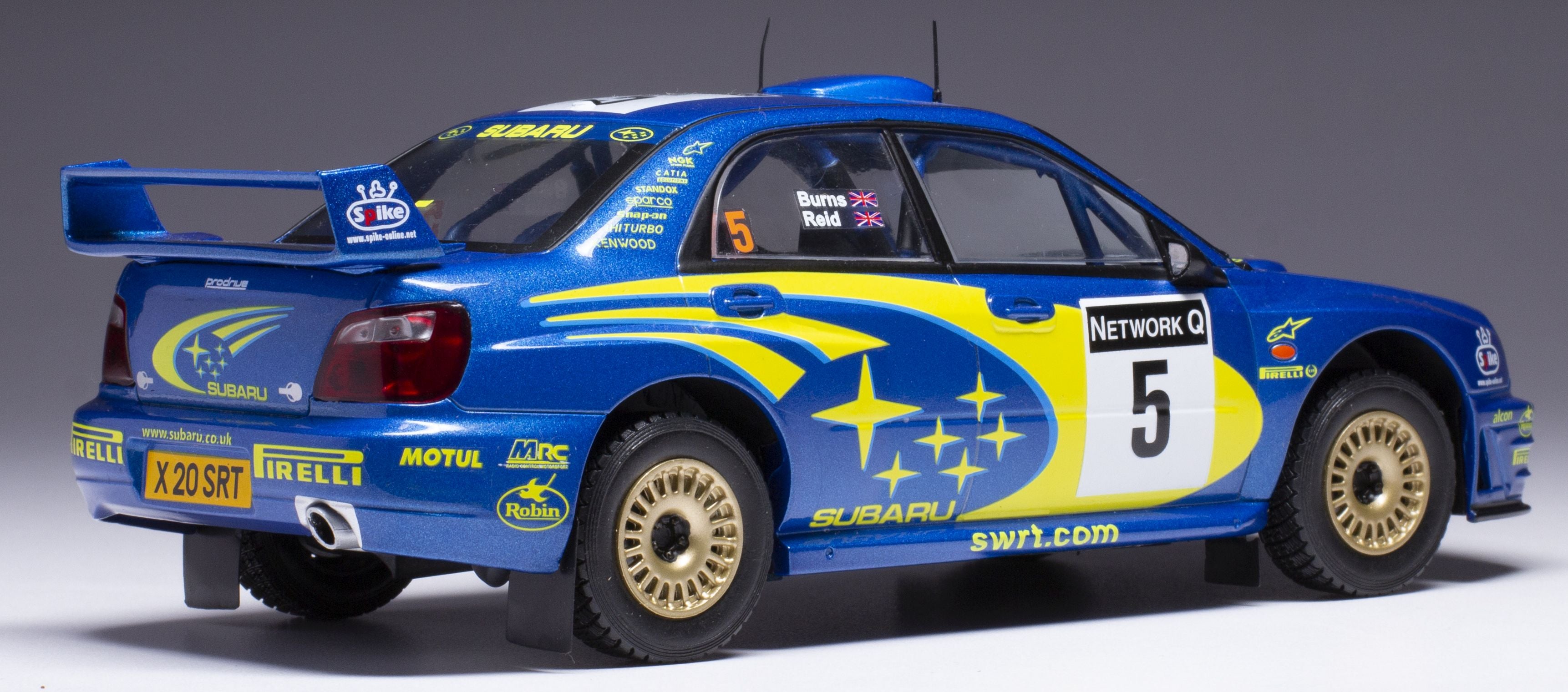 Subaru Impreza S7 #5 WRC Rally of Great Britain 2001 R.Burns/R.Reid 1:24 Scale Diecast Model Car – IXO