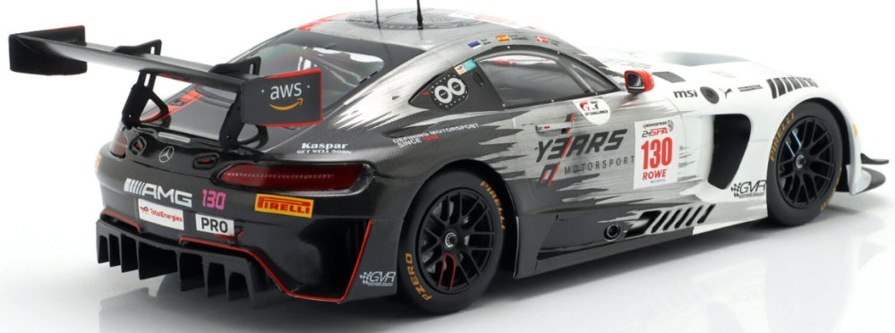 Mercedes-AMG GT3 Evo #130 24h Spa 2024 Aron/Juncadella/Vesti 1:18 Scale Diecast Model Car – IXO