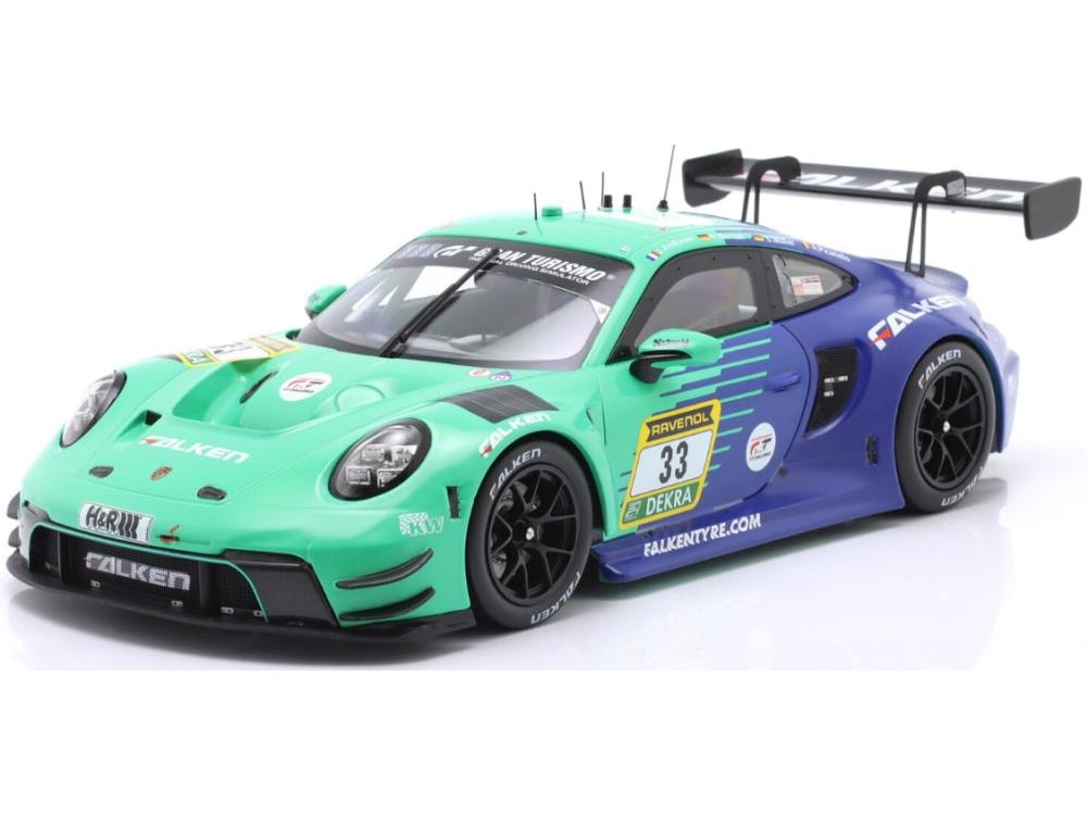 Porsche 911 GT3 R Falken Motorsports #33 24h Nurburgring 2025 1:18 Scale Diecast Car – IXO