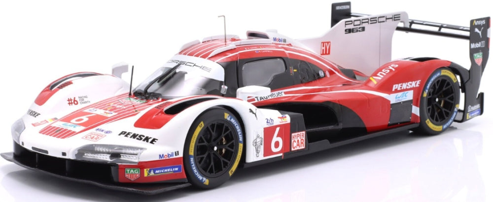 Porsche 963 Penske #6 2nd 24h Le Mans 2025 Estre/Vanthoor/Campbell 1:18 Scale Diecast Car – IXO