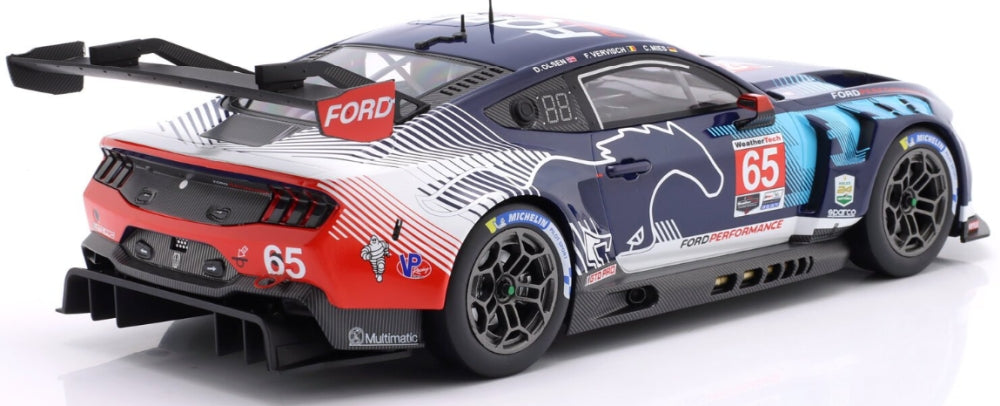 Ford Mustang GT3 Ford Multimatic #65 Winner GTD-Pro 24h Daytona 2025 Mies/Olsen 1:18 Scale Diecast Car – IXO