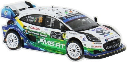 Ford Puma Rally1 Rallye Monte Carlo 2026 #55 J.McErlean/E.Treacy Coche a escala 1:43 IXO Diecast