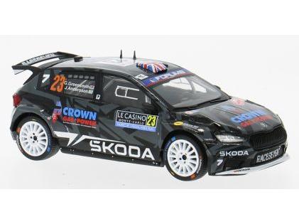 Skoda Fabia RS Rally2 WRC Rally Monte Carlo 2025 #23 G.Greensmith/J.Andersson 1:43 Scale IXO Diecast Model Car