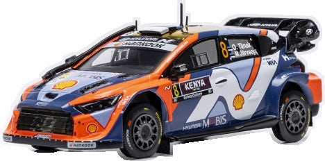 Hyundai i20 N Rally1 #8 Safari Rallye Kenya 2025 O.Tanak/M.Jarveoja 1:43 Scale Diecast Car – IXO