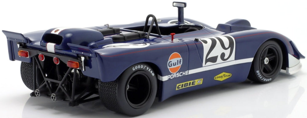 Porsche 908/02 Camera Car #29 9th 24h Le Mans 1970 Linge Williams 1:18 Scale Diecast Car – Werk83