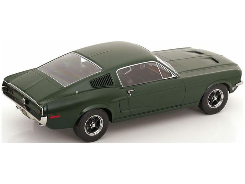 Ford Mustang GT Fastback 1968 Flat Green Bullitt Movie Edition 1:18 Scale Diecast Car – KK Scale