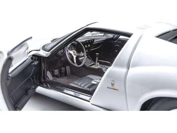 Lamborghini Miura P400 1968 White Silver 1:18 Scale Diecast Model Car – Kyosho