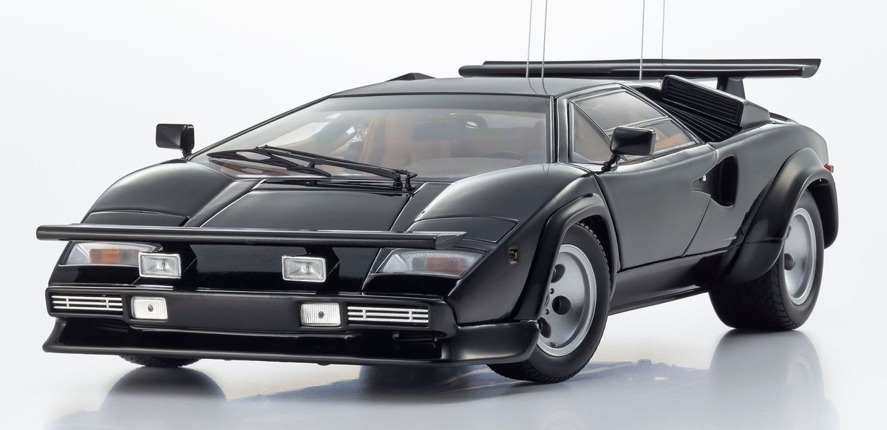 Lamborghini Countach LP400S The Cannonball Run Black 1:18 Scale Kyosho Diecast Model Car-Kyosho-Diecast Model Centre