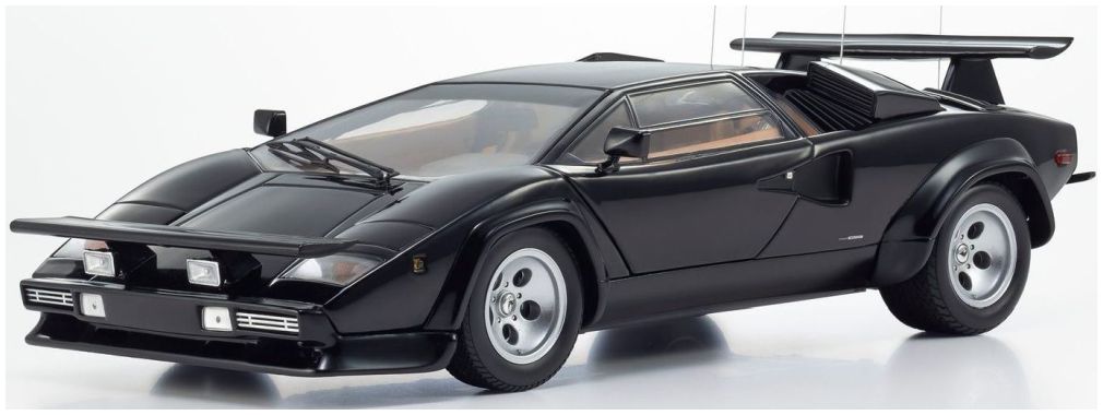Lamborghini Countach LP400S The Cannonball Run Black 1:18 Scale Kyosho Diecast Model Car-Kyosho-Diecast Model Centre