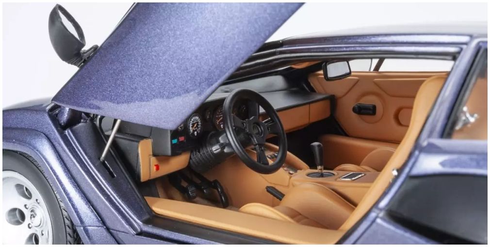 Lamborghini Countach LP5000 Quattrovalvole Dark Blue 1:18 Scale Kyosho Diecast Model Car-Kyosho-Diecast Model Centre