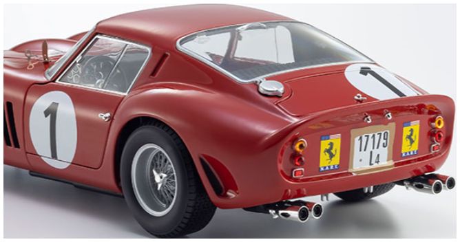 Ferrari 250 GTO 1000Kms Paris 1962 1st OA 3987GT #1 1:18 Scale Kyosho Diecast Model Car-Kyosho-Diecast Model Centre