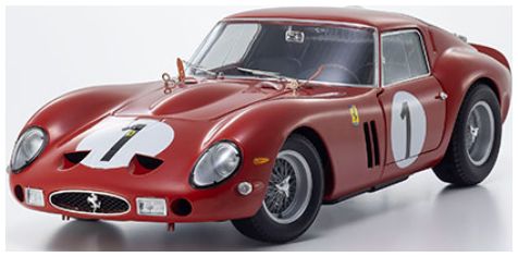 Ferrari 250 GTO 1000Kms Paris 1962 1st OA 3987GT #1 1:18 Scale Kyosho Diecast Model Car-Kyosho-Diecast Model Centre