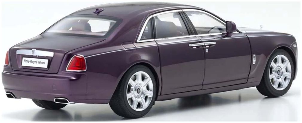 Rolls Royce Ghost 2011 Twilight Purple Silver 1:18 Scale Kyosho Diecast Model Car-Kyosho-Diecast Model Centre