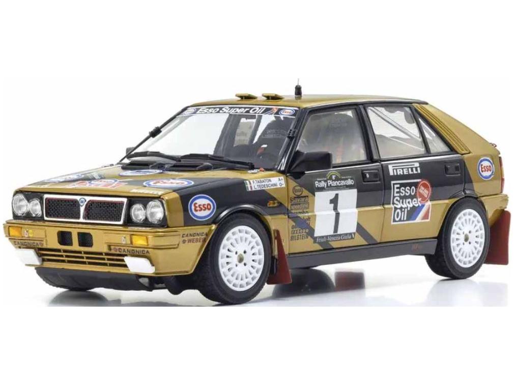 Lancia Delta HF 4WD Rally Piancavallo 1987 Winner #1 Fabrizio Tabaton / Luciano Tedeschini 1:18 Scale Diecast Model Car – Kyosho