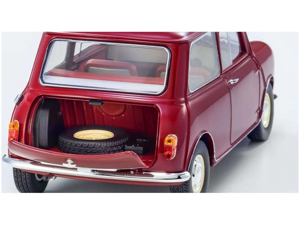 Morris Mini-Minor Cherry Red 1:18 Scale Diecast Model Car – Kyosho