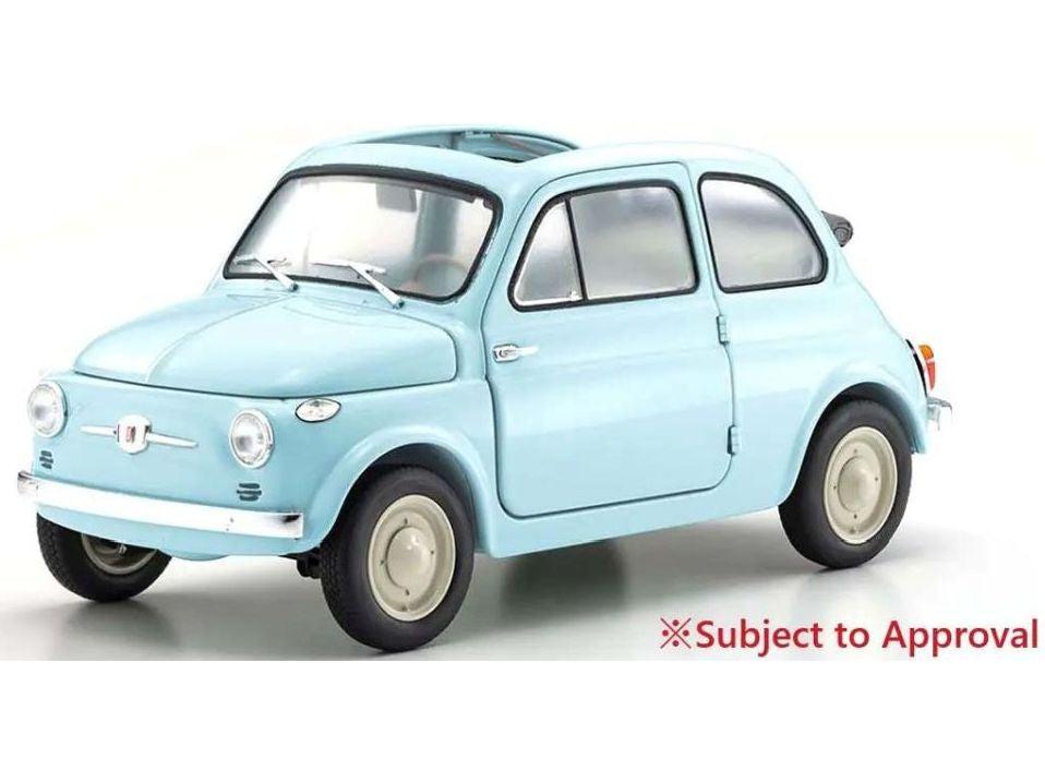 Fiat Nuova 500 Celeste Blue 1:18 Scale Diecast Model Car – Kyosho