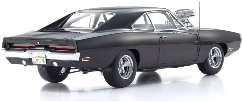 Dodge Charger R/T 1970 Fast and Furious Black 1:18 Scale Kyosho Diecast Model Car-Kyosho-Diecast Model Centre
