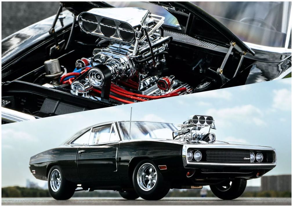 Dodge Charger R/T 1970 Fast and Furious Black 1:18 Scale Kyosho Diecast Model Car-Kyosho-Diecast Model Centre