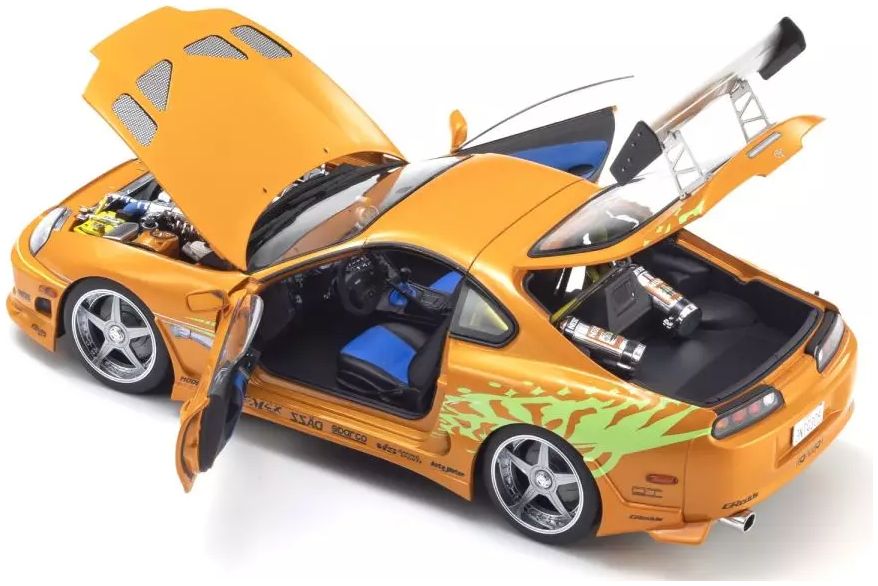 Toyota Supra Turbo Fast and Furious Orange Pearl 1:18 Scale Kyosho Diecast Model Car-Kyosho-Diecast Model Centre