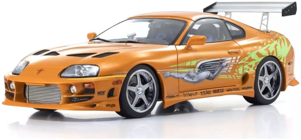 Toyota Supra Turbo Fast and Furious Orange Pearl 1:18 Scale Kyosho Diecast Model Car-Kyosho-Diecast Model Centre