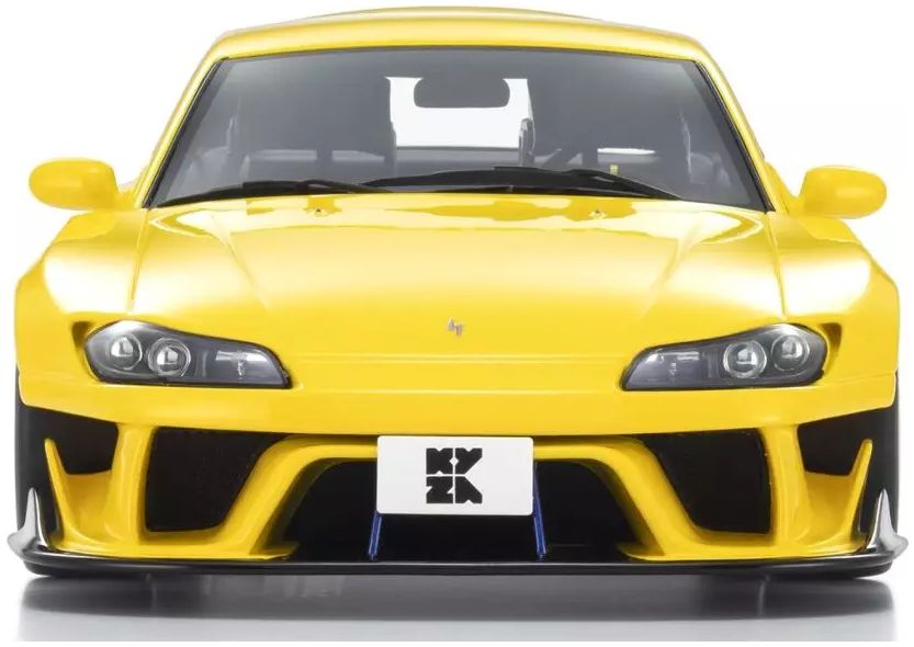 Nissan Silvia S15 Khyzyl Saleem Yellow 1:18 Scale Kyosho Resin Model Car-Kyosho-Diecast Model Centre