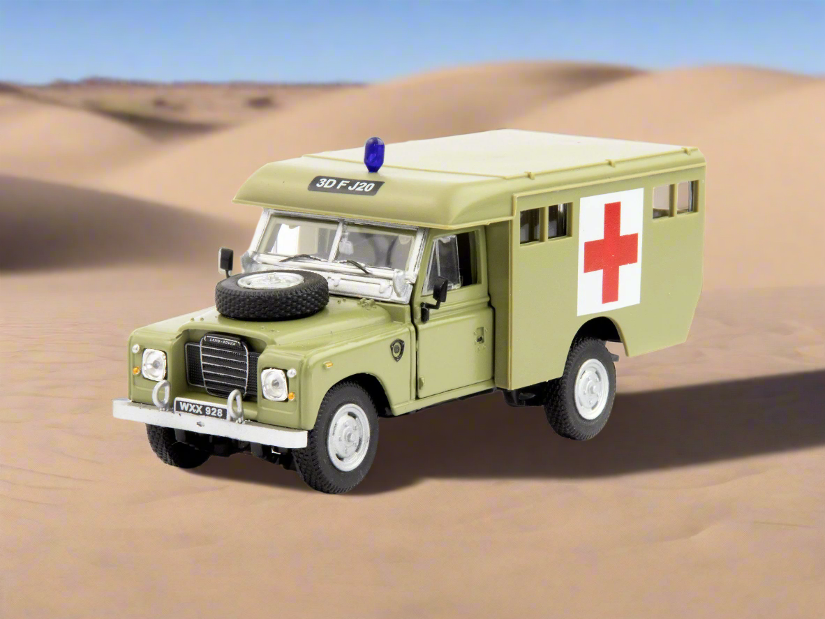 Land Rover Defender Series 3 109 Army Ambulance - 1:43 Scale Model