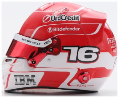 Charles Leclerc F1 2025 Helmet 1:5 Scale Resin Replica – Looksmart