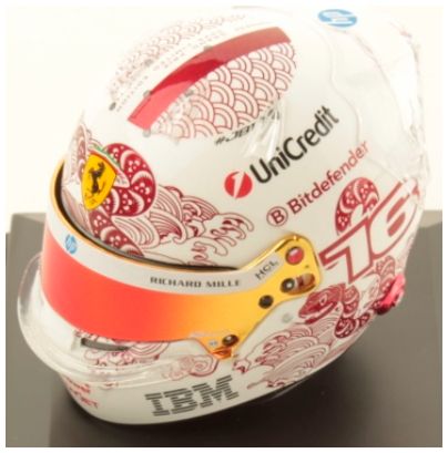 Charles Leclerc F1 Chinese GP 2025 Helmet 1:5 Scale Resin Replica – Looksmart
