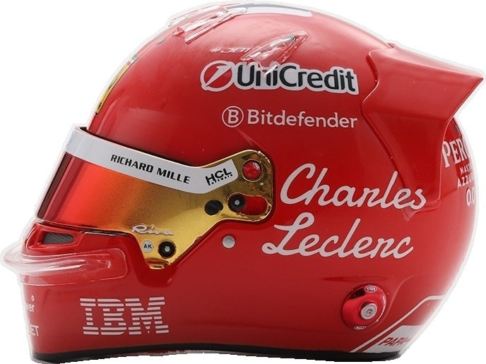 Charles Leclerc F1 Italian GP 2025 Helmet 1:5 Scale Resin Replica – Looksmart