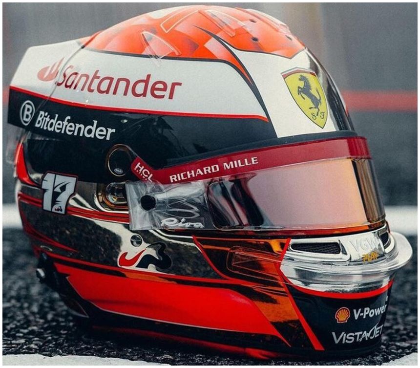 Charles Leclerc F1 Japanese GP 2024 Tribute to Jules Bianchi Helmet 1:5 Scale Resin Replica – Looksmart