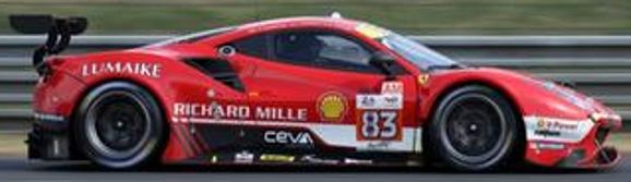 Ferrari 488 GTE EVO Richard Mille AF Corse 24H Le Mans 2023 #83 Perez Companc/Rover 1:43 Scale Resin Car – Looksmart