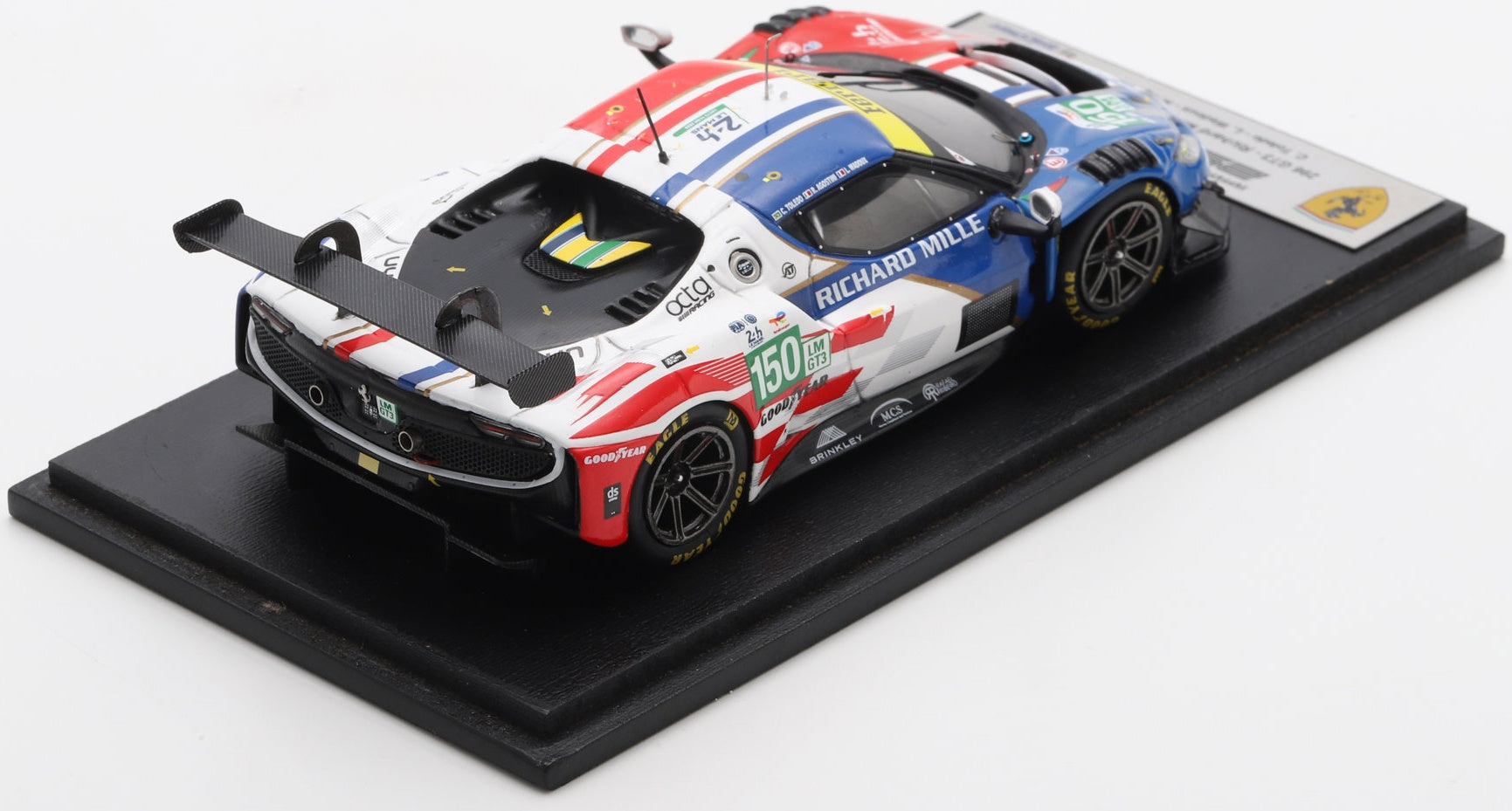 Ferrari 296 LMGT3 #150 Ricahrd Mille AF Le Mans 24H 2025 Toledo/Wadoux/Agostini 1:43 Scale Resin Car – Looksmart-Looksmart-Diecast Model Centre