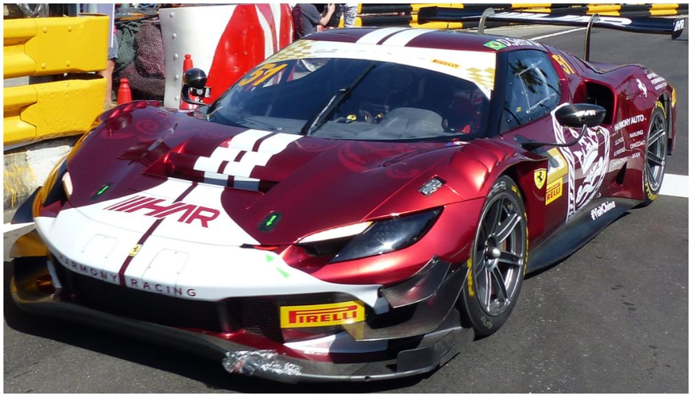 Ferrari 296 GT3 Harmony Racing FIA GT World Cup Macau 2023 4th #51 Daniel Serra 1:43 Scale Resin Car – Looksmart
