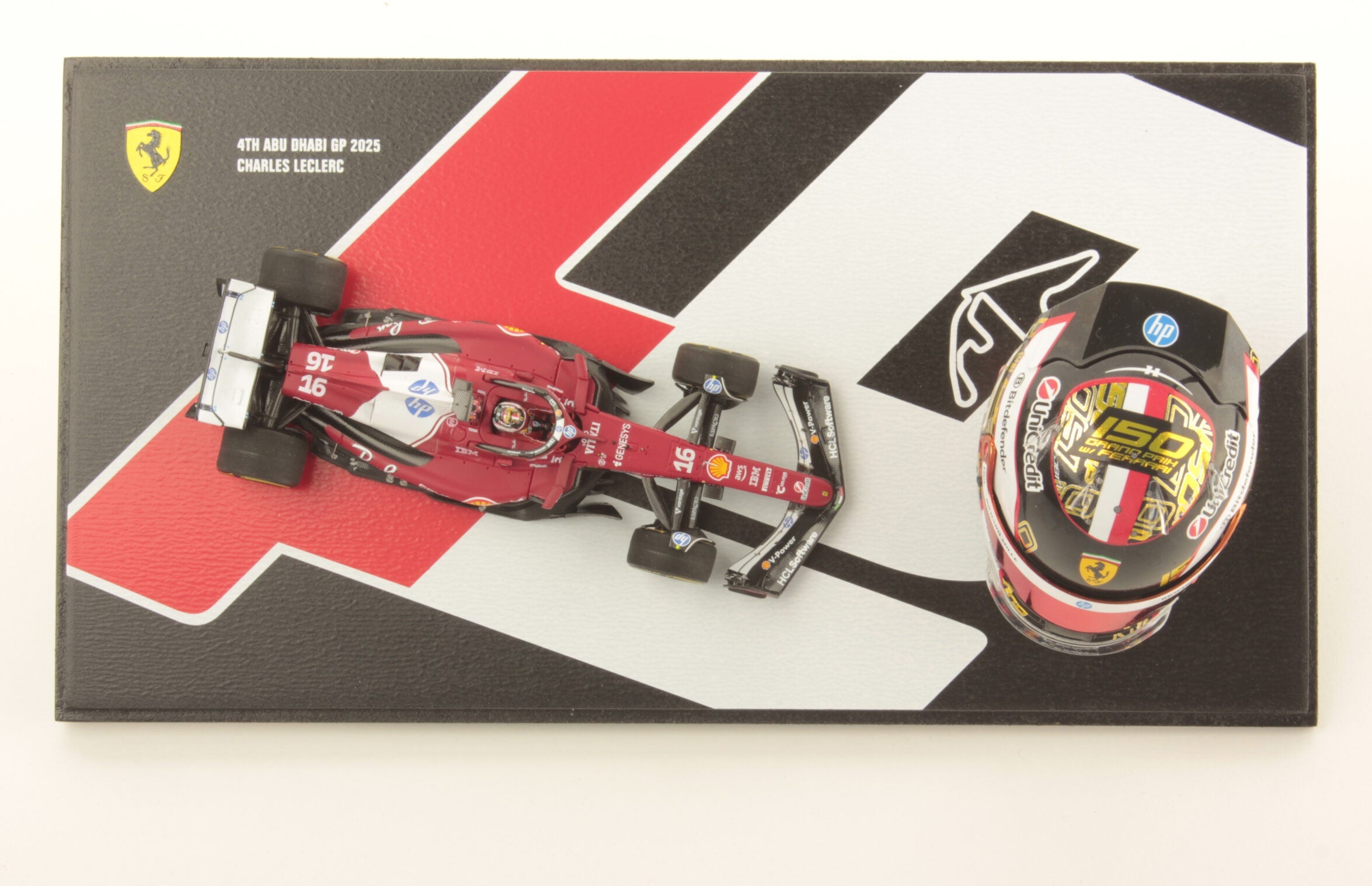 Ferrari SF-25 F1 Abu Dhabi GP 2025 #16 Charles Leclerc 1:43 Scale Resin Car – Looksmart