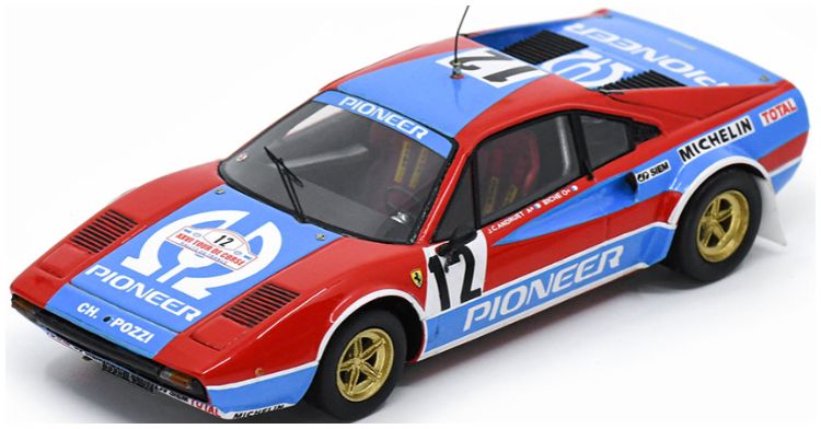 Ferrari 308 Tour de Corse 1982 2nd #12 J.C. Andruet/M. Espinosa 1:43 Scale Resin Car – Looksmart