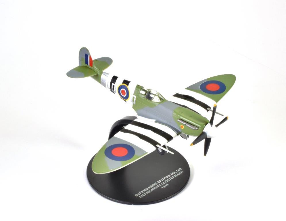 Supermarine Spitfire MKIXb - RAF 1944 PH Clostermann 1:72 Scale Unbranded Diecast Model-Unbranded-Diecast Model Centre