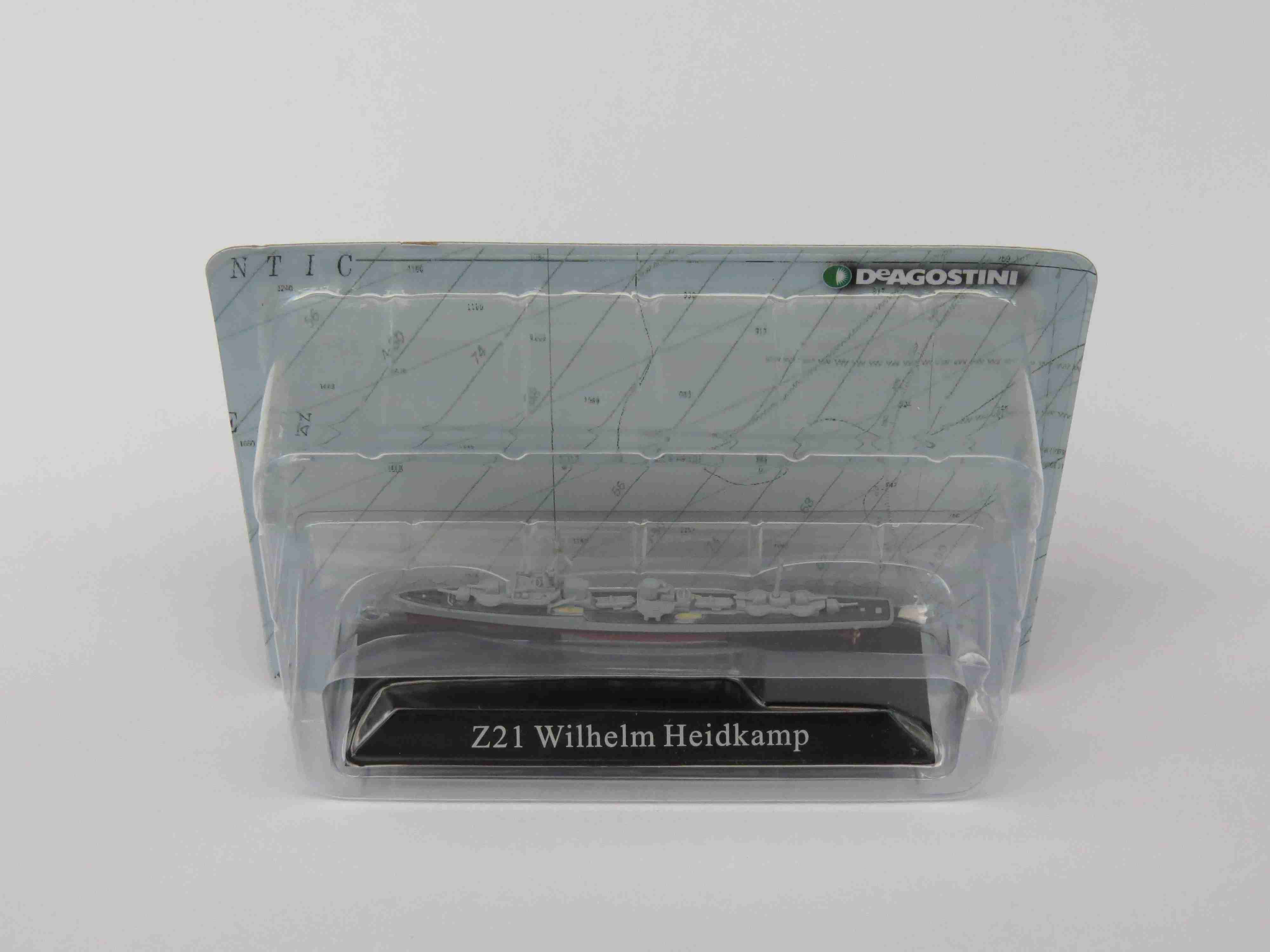 Z21 Destroyer W.Heidkamp1943 1:1250 Scale Unbranded Diecast Model