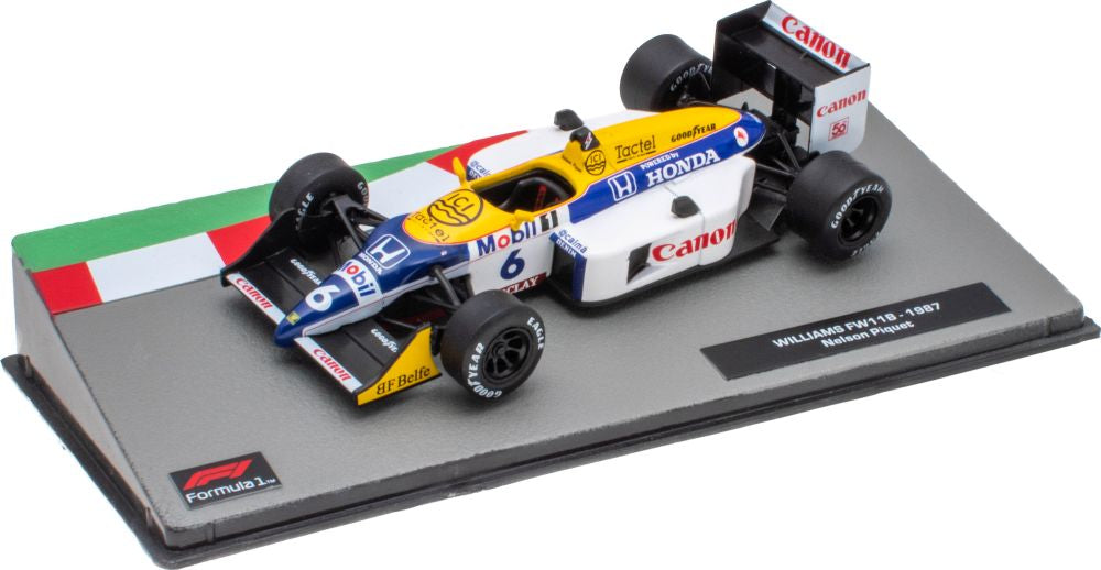 Williams FW11B #6 F1 1987 Piquet 1:43 Scale Diecast Model