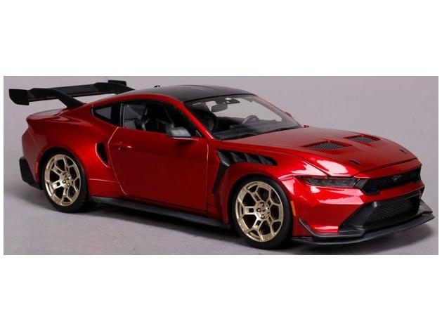 Coche a escala 1:18 Ford Mustang GTD 2025 gris oscuro