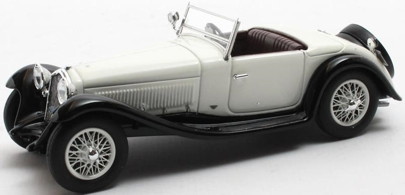 Alfa Romeo 6C 1750SV Figoni Open White Black 1932 1:43 Scale Resin Car – Matrix