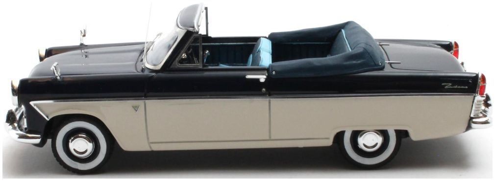 Ford Zodiac Mk2 206E Convertible Blue White 1958-1962 1:43 Scale Resin Car – Matrix