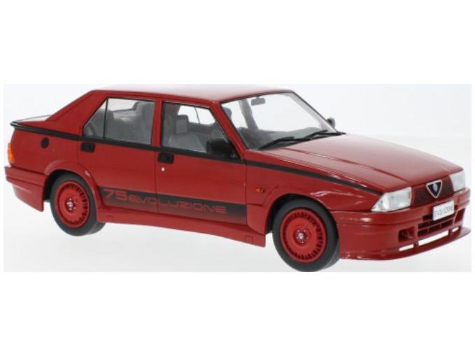 Alfa Romeo 75 Turbo Evoluzione Red 1987 1:18 Scale Diecast Car – Model Car Group